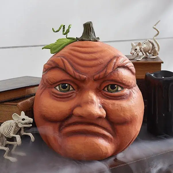 Artificial Pumpkin Statue for Garden Decoration, Pumpkin Face, Monster, Party Decoration, Expression