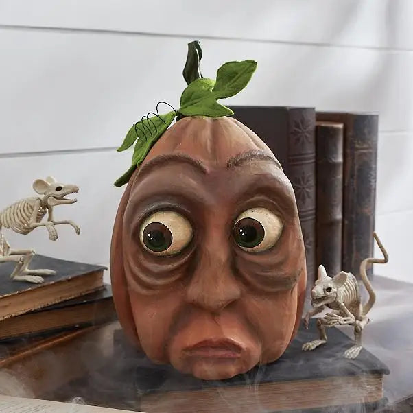 Artificial Pumpkin Statue for Garden Decoration, Pumpkin Face, Monster, Party Decoration, Expression