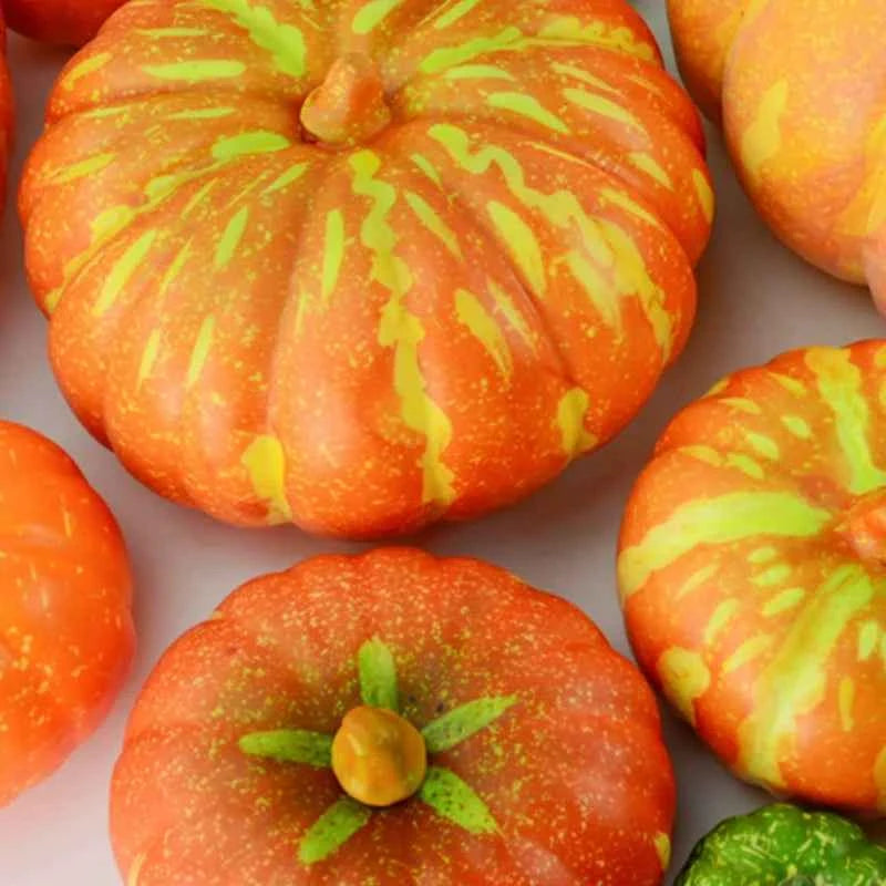 Artificial Foam Pumpkin Simulation Fake Vegetable Model Halloween Farm Park Festival Landscape Ornament Photo Shoot Props