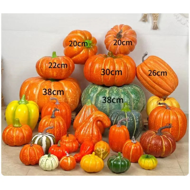 Artificial Vegetable Pumpkins, Kitchen Cabinet, Home Decoration, Photography Props, Big Pumpkin, Cabinet, 32cm