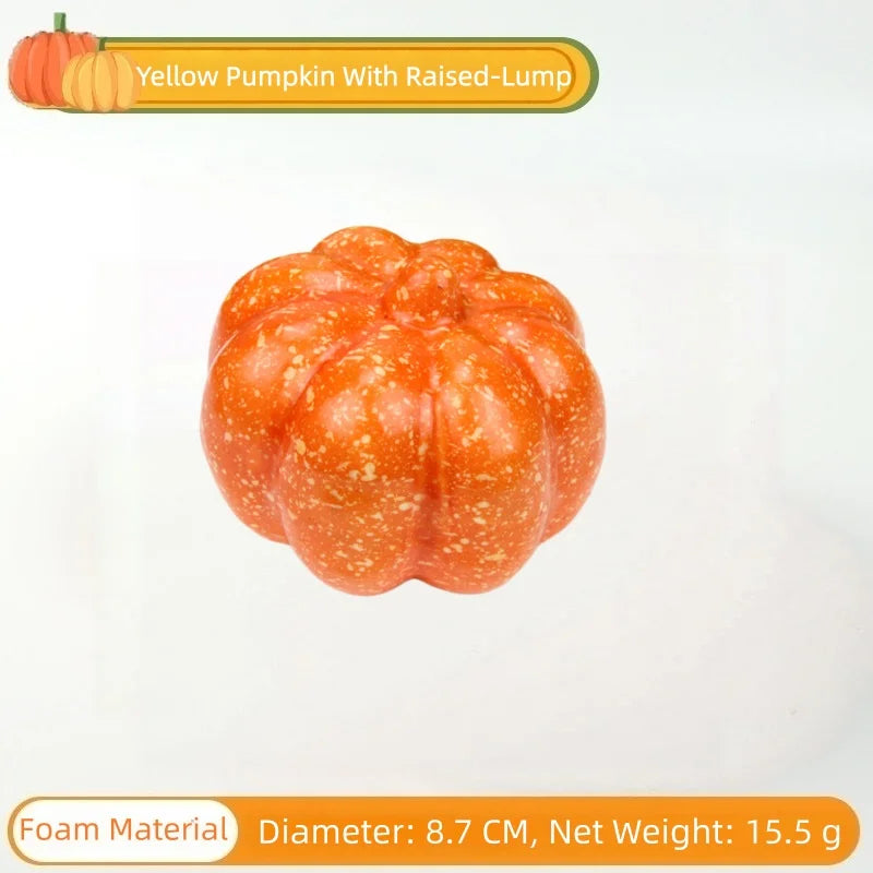 Artificial Foam Pumpkin Simulation Fake Vegetable Model Halloween Farm Park Festival Landscape Ornament Photo Shoot Props