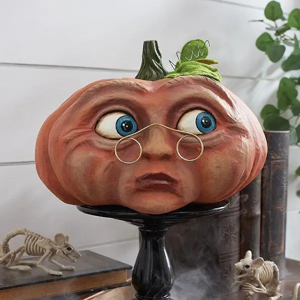 Artificial Pumpkin Statue for Garden Decoration, Pumpkin Face, Monster, Party Decoration, Expression