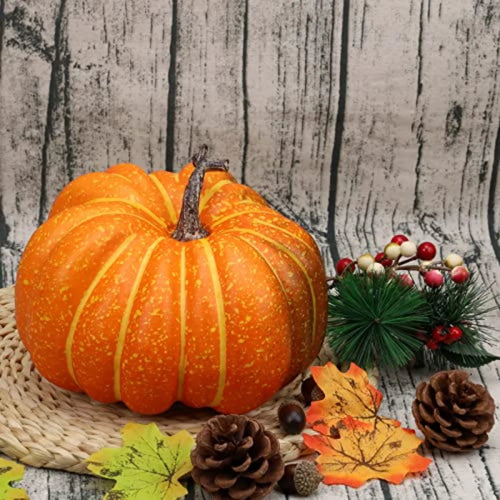 17cm Artificial Pumpkin Fake Simulation Vegetable Thanksgiving Decoration Halloween Party Props DIY Crafts Home Xmas Decoration