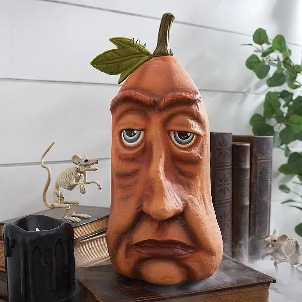 Artificial Pumpkin Statue for Garden Decoration, Pumpkin Face, Monster, Party Decoration, Expression