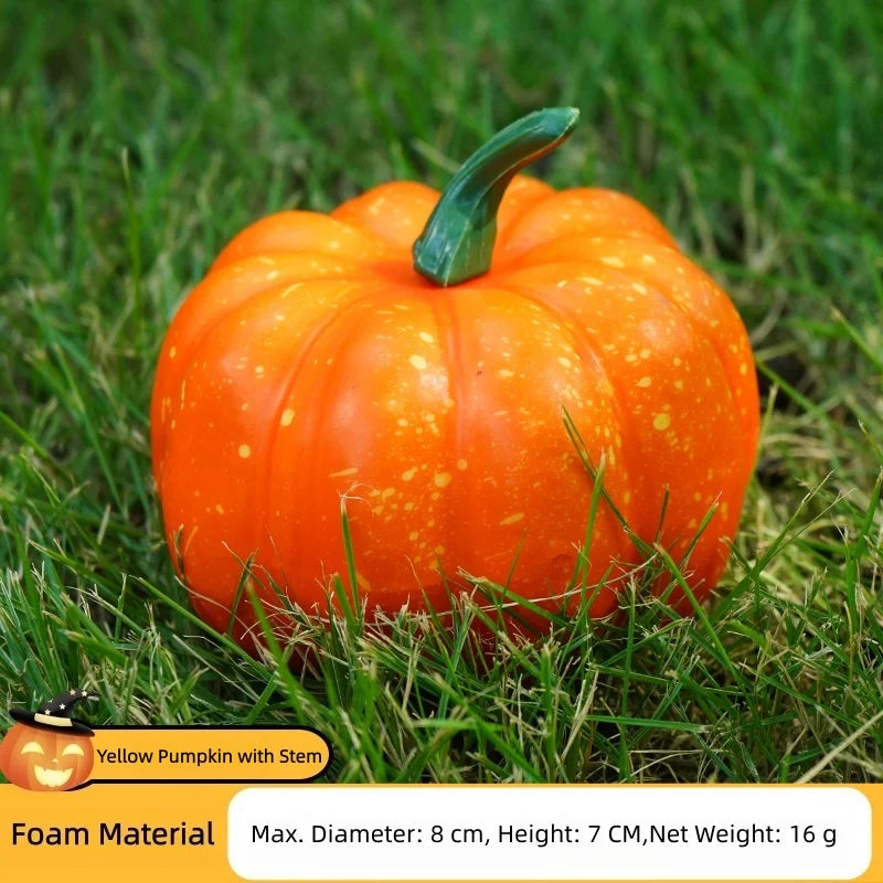 Artificial Foam Pumpkin Simulation Fake Vegetable Model Halloween Farm Park Festival Landscape Ornament Photo Shoot Props