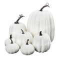 7Pcs Artificial Pumpkins Decoration Home with Large Foam Pumpkins for Harvest Pumpkins Ornament DIY Halloween Craft
