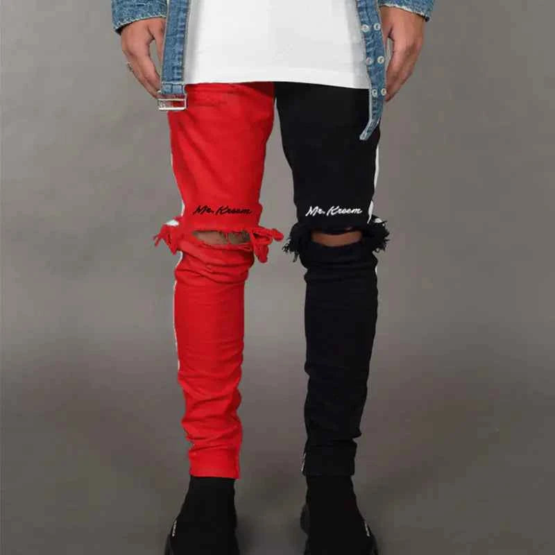 Trendy Slim Fit Ripped Jeans for Men