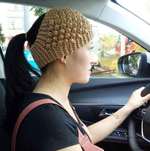 Wool Wide Brimmed Headband Hat Headwear Autumn And Winter Warm Headscarf