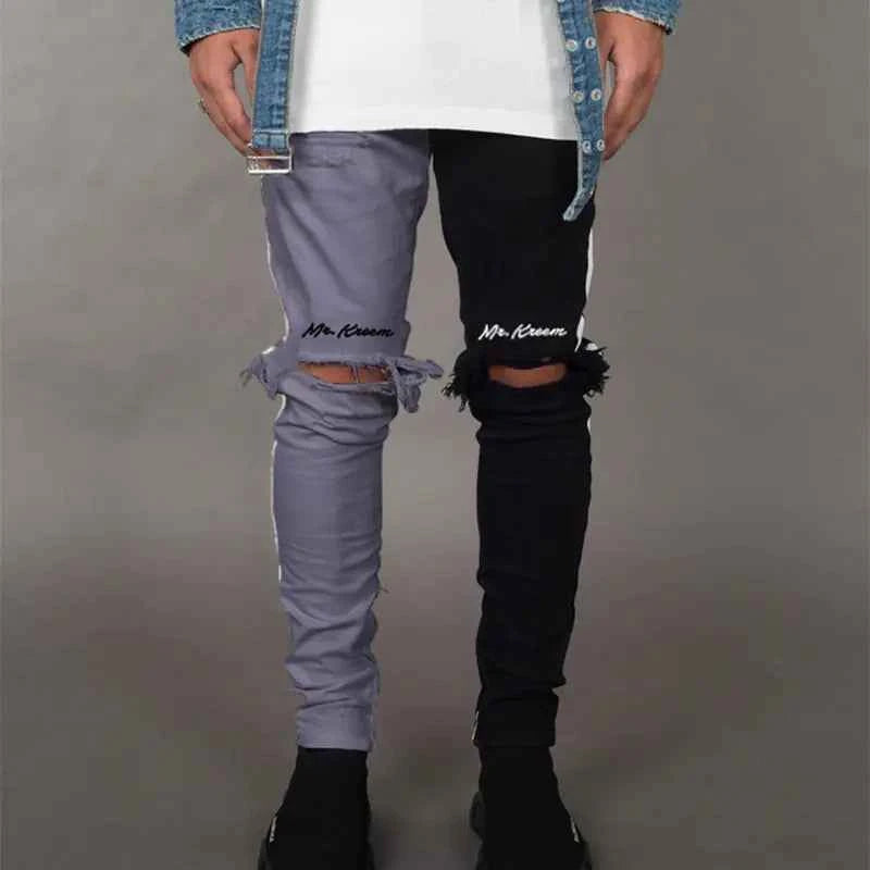 Trendy Slim Fit Ripped Jeans for Men