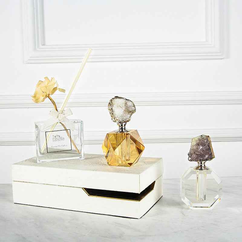 Fashion Electroplating Light Luxury Agate Perfume Bottle