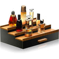Wood Double Layer Perfume Display Shelf Dresser