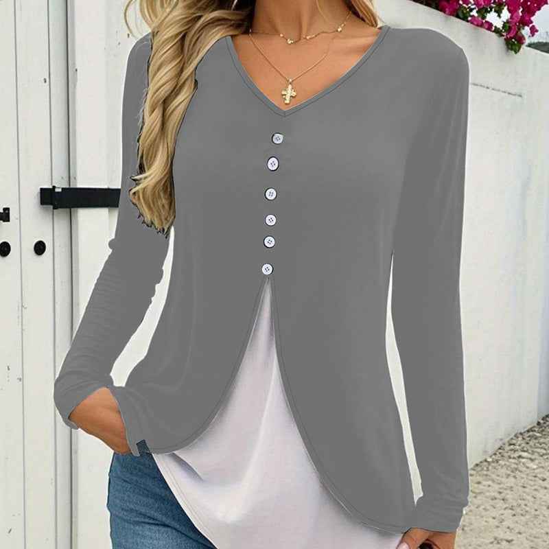 Women's Long Sleeve Tunic Tops Casual T-Shirt Fall Work Fashion 2025, Everyday Basic Wear
