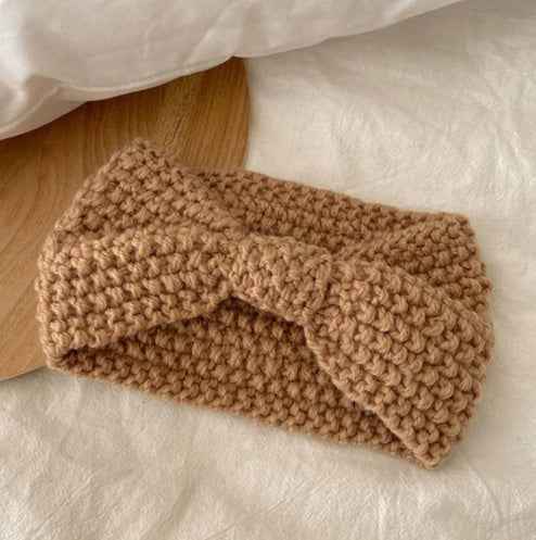Wool Wide Brimmed Headband Hat Headwear Autumn And Winter Warm Headscarf