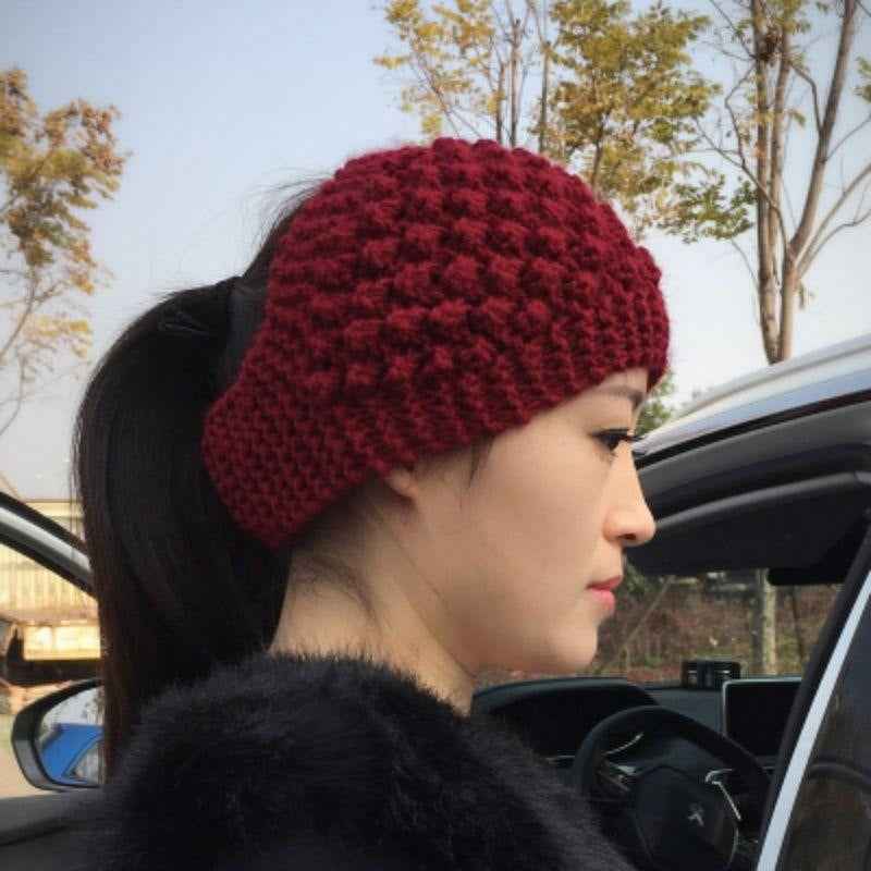 Wool Wide Brimmed Headband Hat Headwear Autumn And Winter Warm Headscarf