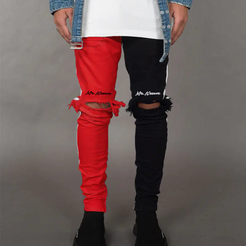 Trendy Slim Fit Ripped Jeans for Men
