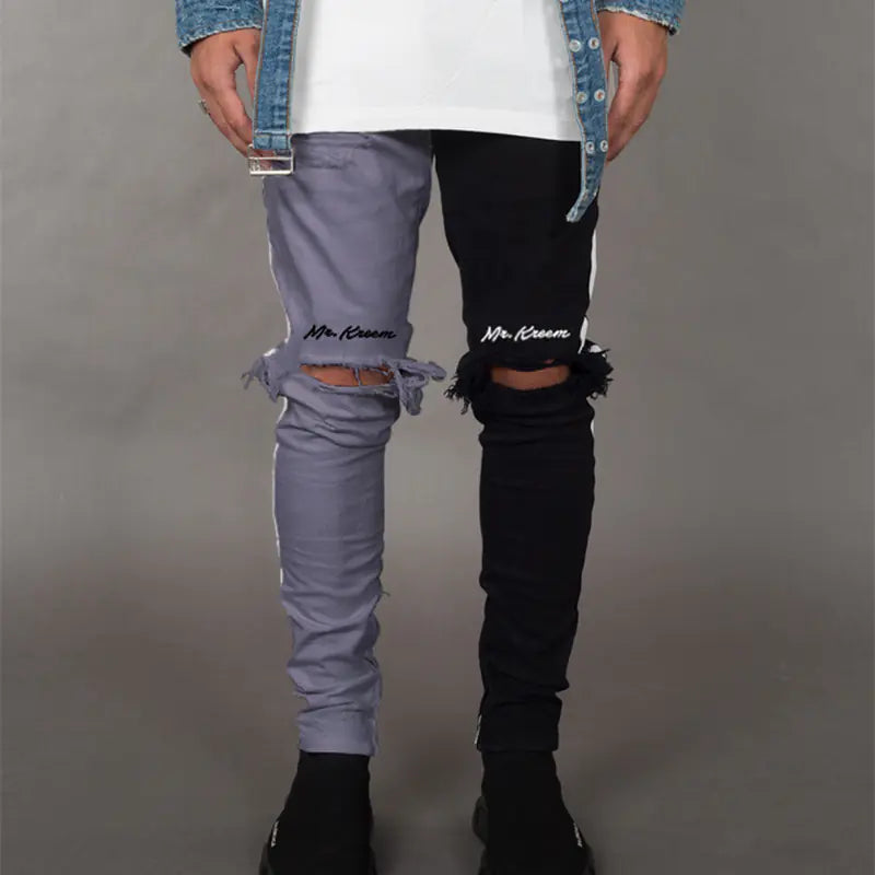 Trendy Slim Fit Ripped Jeans for Men
